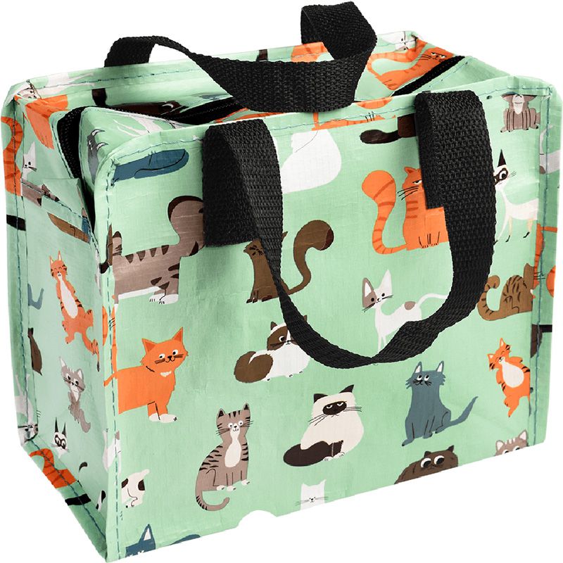 英國 Rex London - 學生上學最佳多功能環保便當袋/野餐袋/手提袋/萬用袋-萌貓樂園