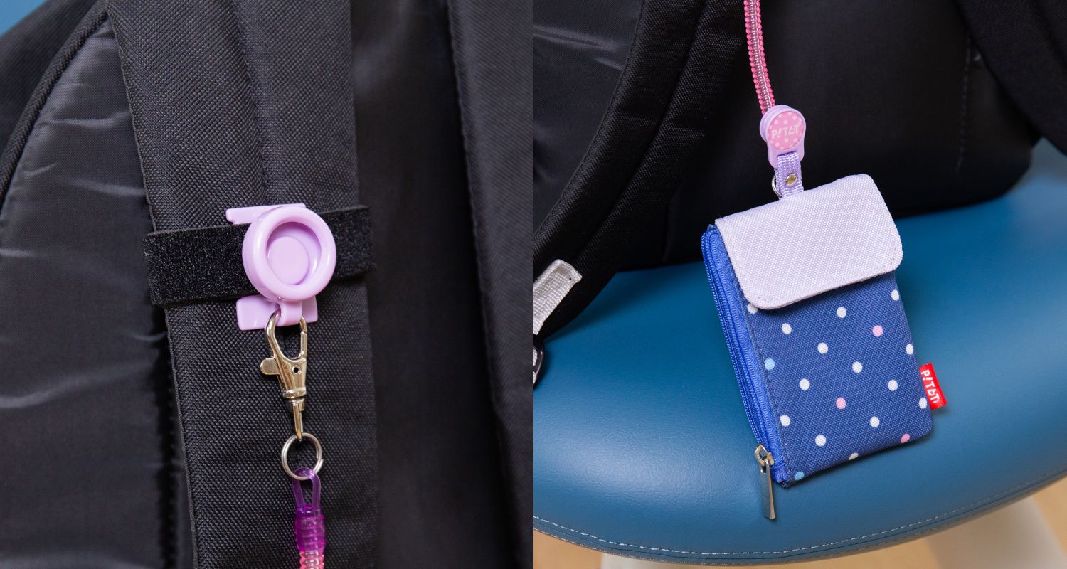 日本文具 SONIC - 悠遊卡/零錢包伸縮磁吸吊飾-迷彩 (8.5x16cm)