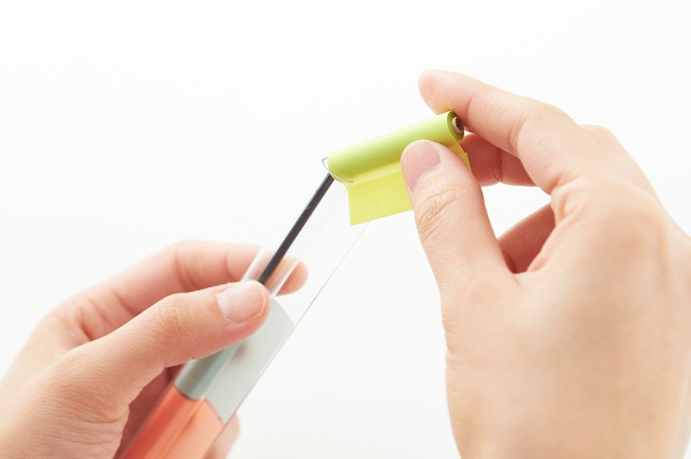 日本文具 Kanmido - PENTONE 便攜筆式便利貼-三色-粉綠黃