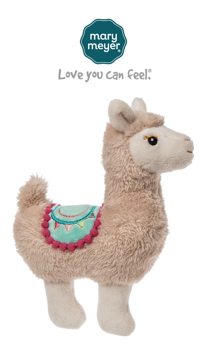 美國 MaryMeyer 蜜兒 - 羊駝臻藏禮盒（手搖鈴＋安撫巾+沙沙紙）