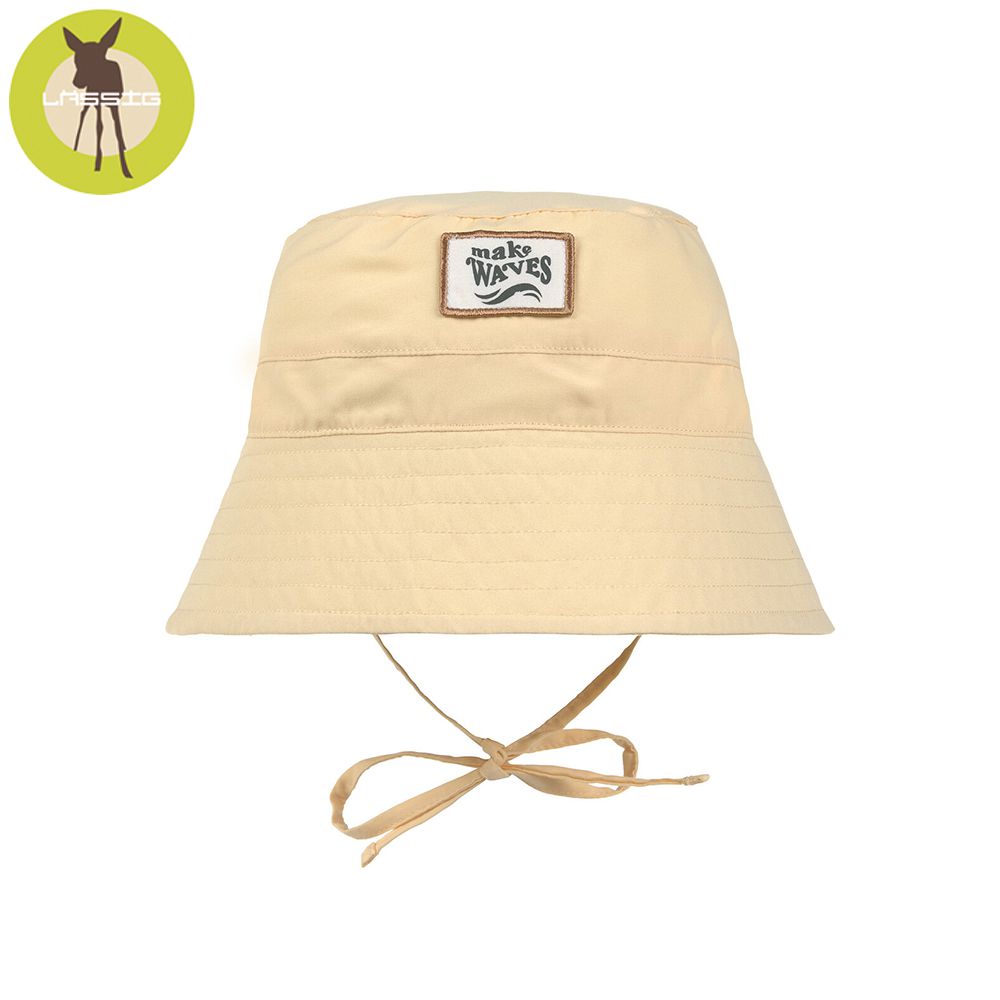 嬰幼兒抗UV海灘遮陽漁夫帽-香草奶