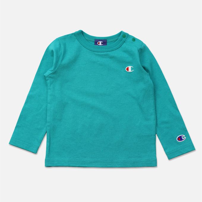 日本 Chil2 - Champion聯名 純棉長袖上衣-粉紅