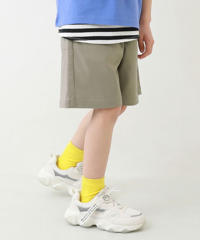 日本 devirock - 超彈力定番色休閒短褲-灰棕