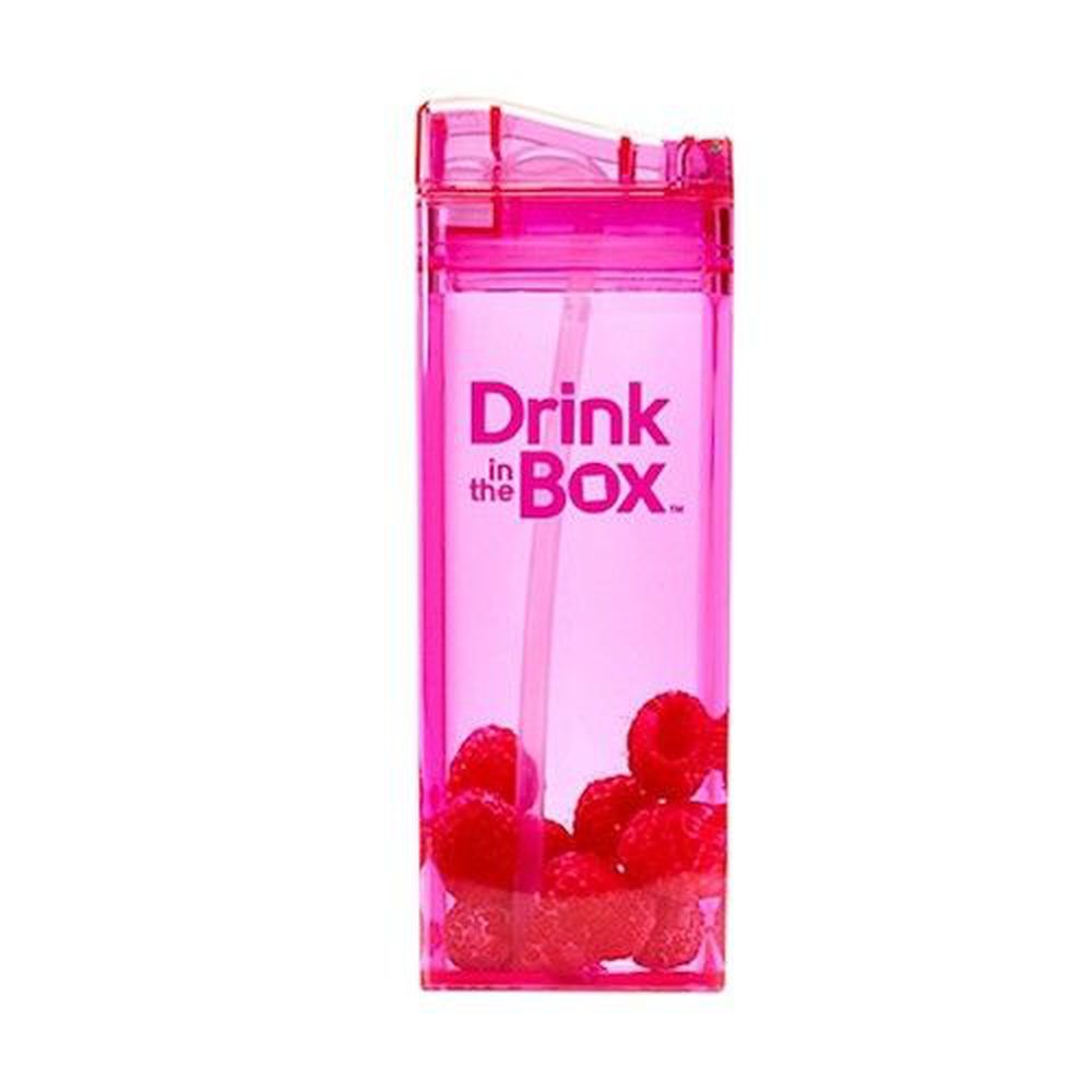 加拿大 Drink in the Box - Tritan兒童戶外方形吸管杯-粉紅 (355ML)