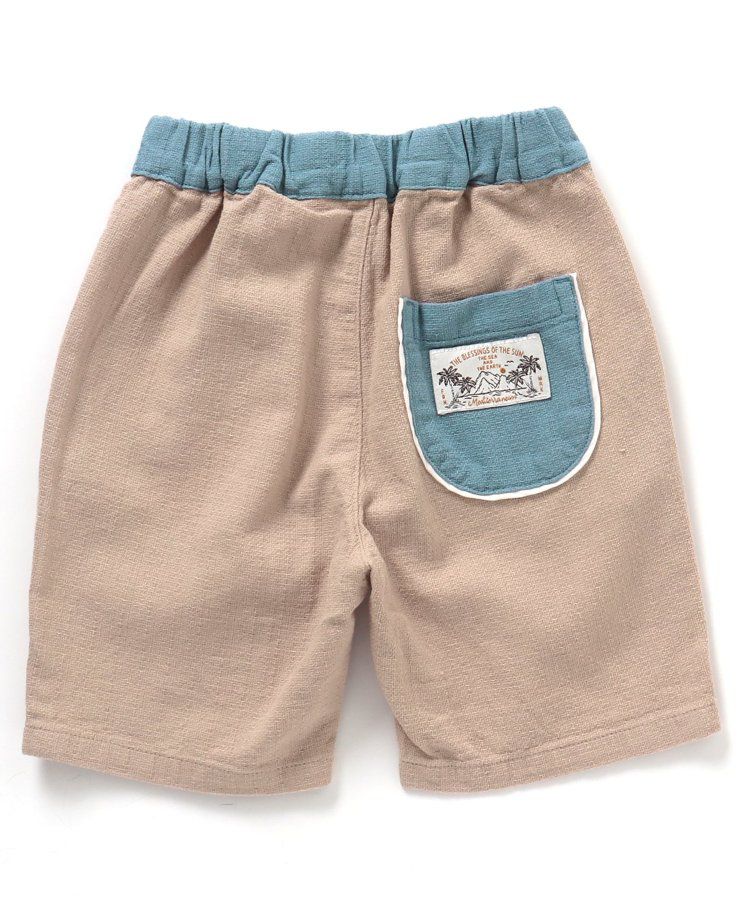 日本 apres les cours - 時髦風格工裝短褲-格子-灰