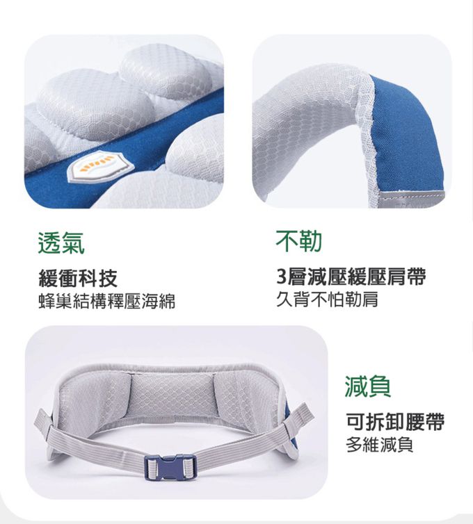 kocotree - 減壓大容量護脊書包-小碼-銀河大冒險藍