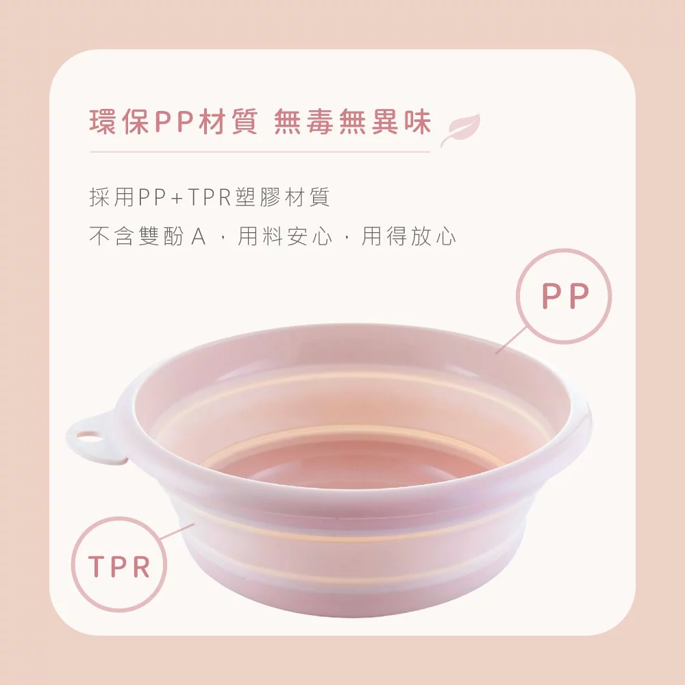 KINYO - 輕巧摺疊盆-藍色 (大_10L)-LP1541BU