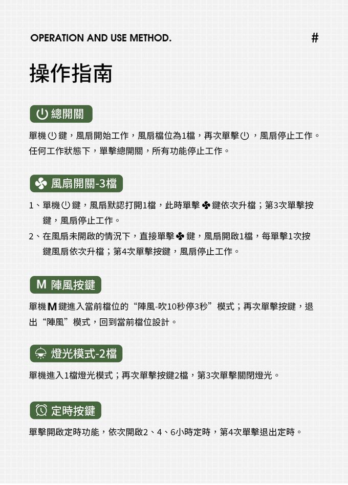 sOlac - SOD-F04 多功能露營戶外行動風扇 (白色)