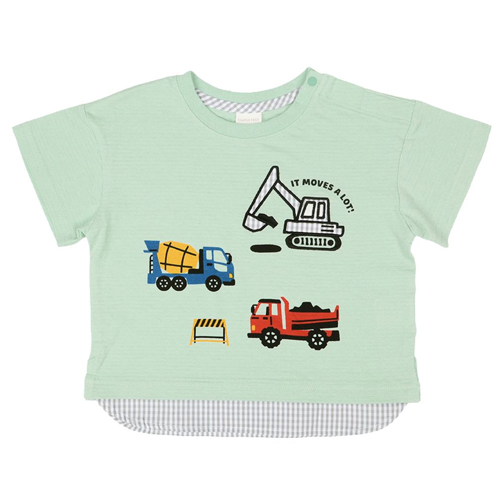 短袖T恤-網眼天竺布-綠色