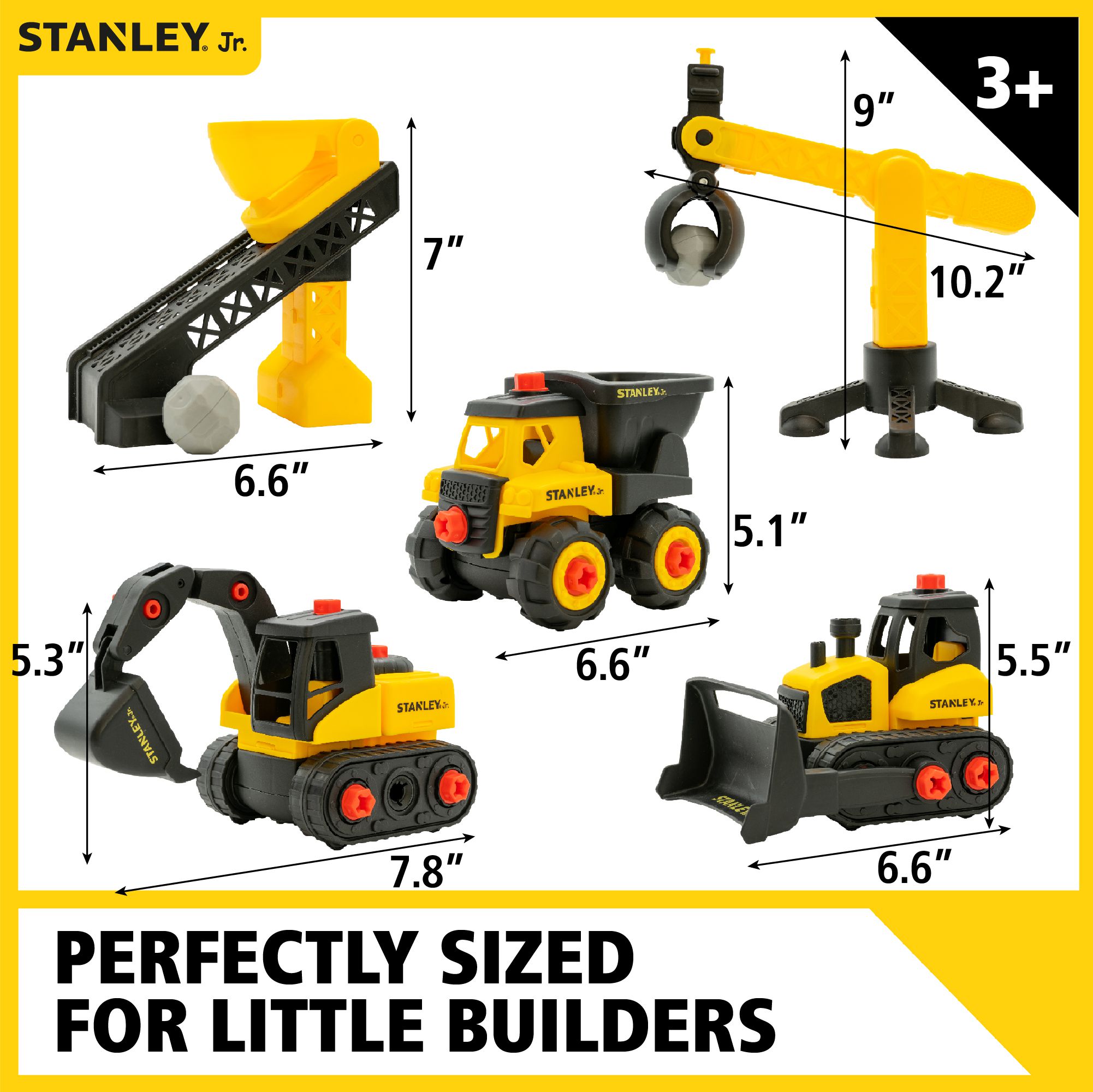 STANLEY Jr. - 組裝工程車-經典建築工程套組
