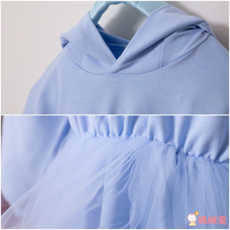 百穿不膩出門首選！超萌兔耳帽T網紗洋裝