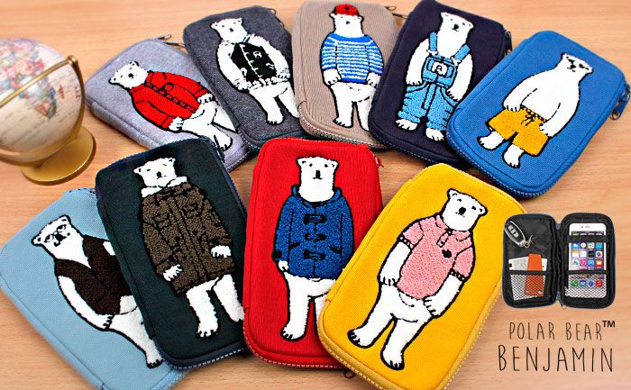 日本大人気！ Beiiows x Disney 迪士尼化妝包｜POLAR BEAR多功能收納包