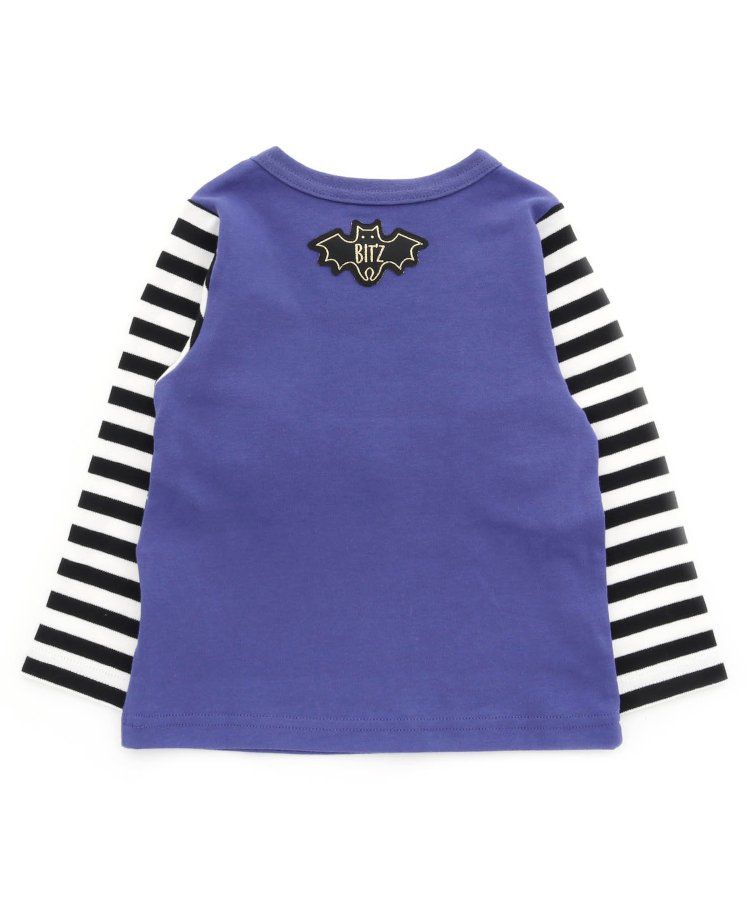 日本 BIT'Z - 萬聖節立體造型拼接長袖上衣-南瓜-白