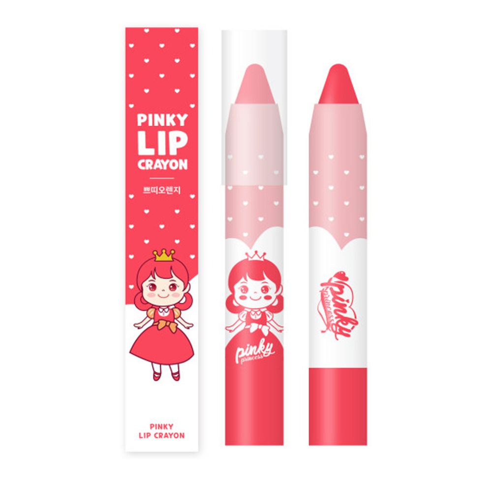 韓國 Pink Princess - 無毒兒童有色護唇膏(1支)-珊瑚橘