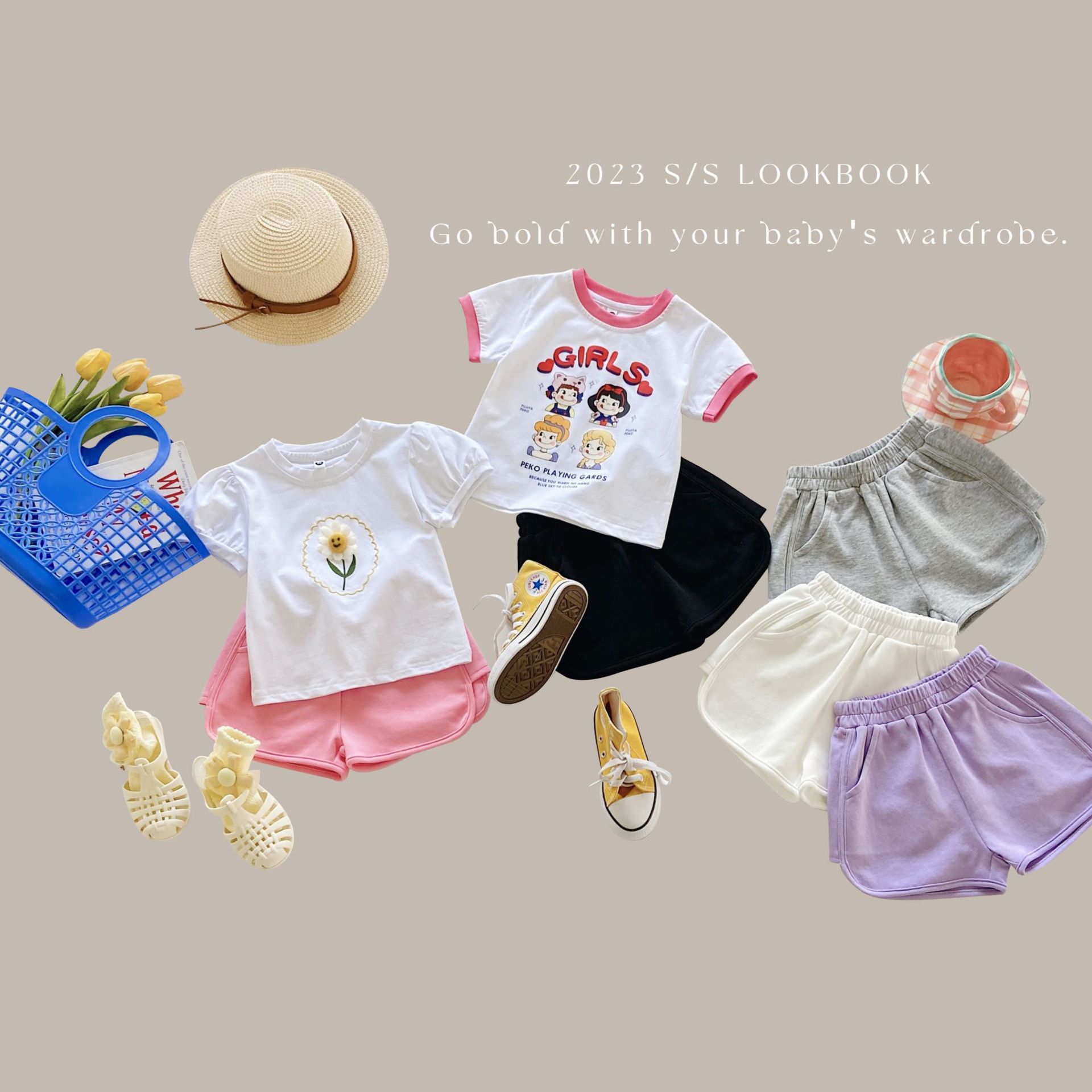 腰鬆緊顯瘦休閒短褲-黑色