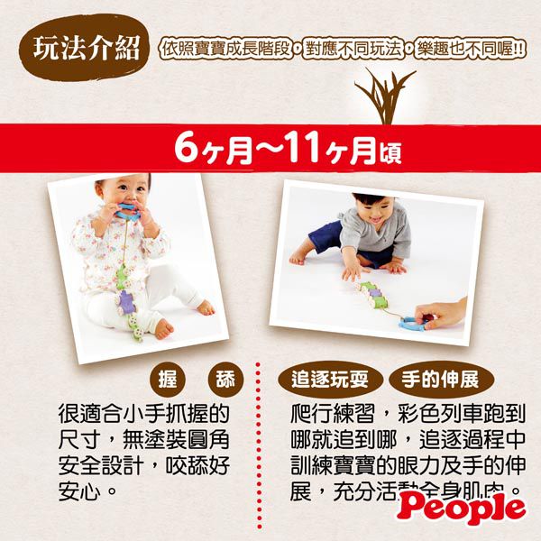 日本 People - 日本製米的彩色列車玩具組合