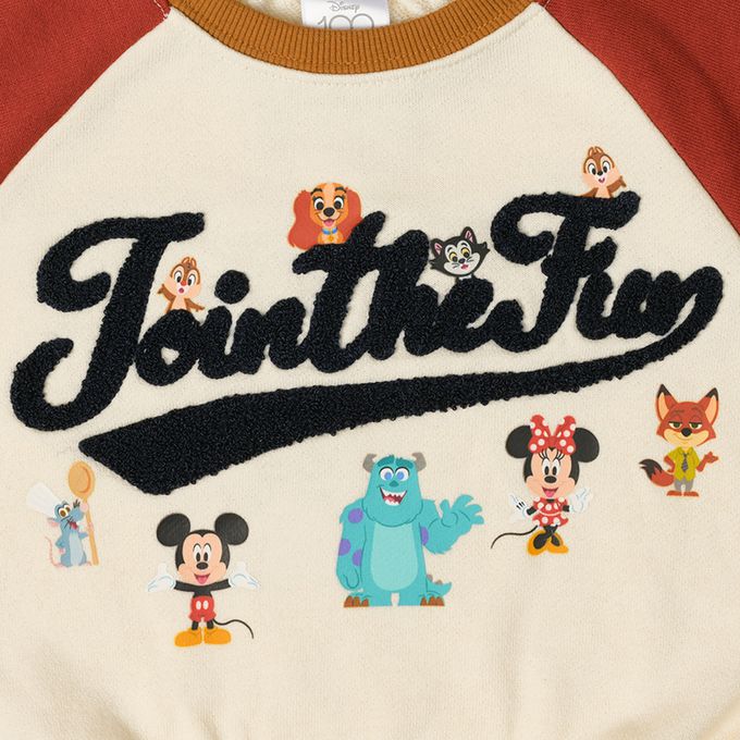 akachan honpo - 連肩袖休閒上衣-迪士尼-紅色