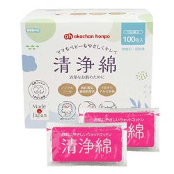akachan honpo - 清淨棉 100包-日本製
