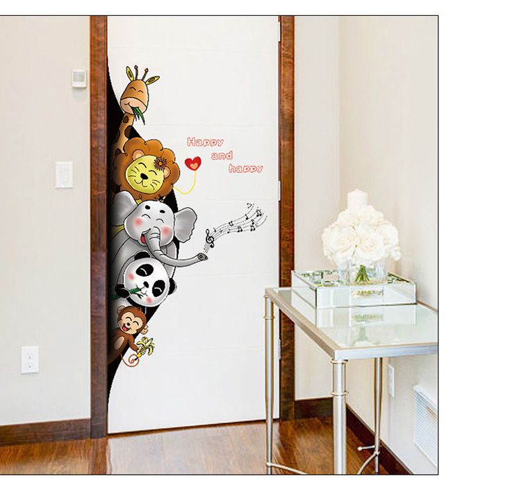 JB Design - 時尚壁貼-可愛動物黑洞探險SK9360 (60cm*90cm)