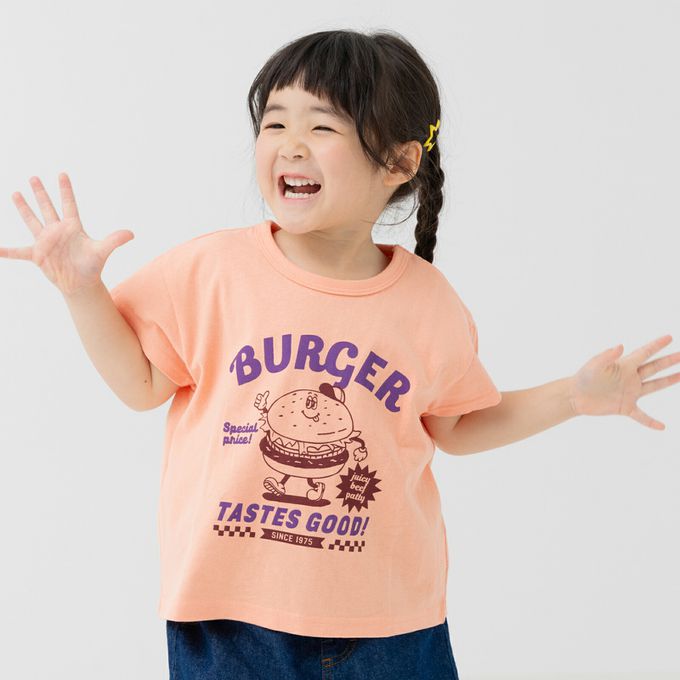 日本 Chil2 - 100%棉 印花柔軟短袖上衣-企鵝-淺棕