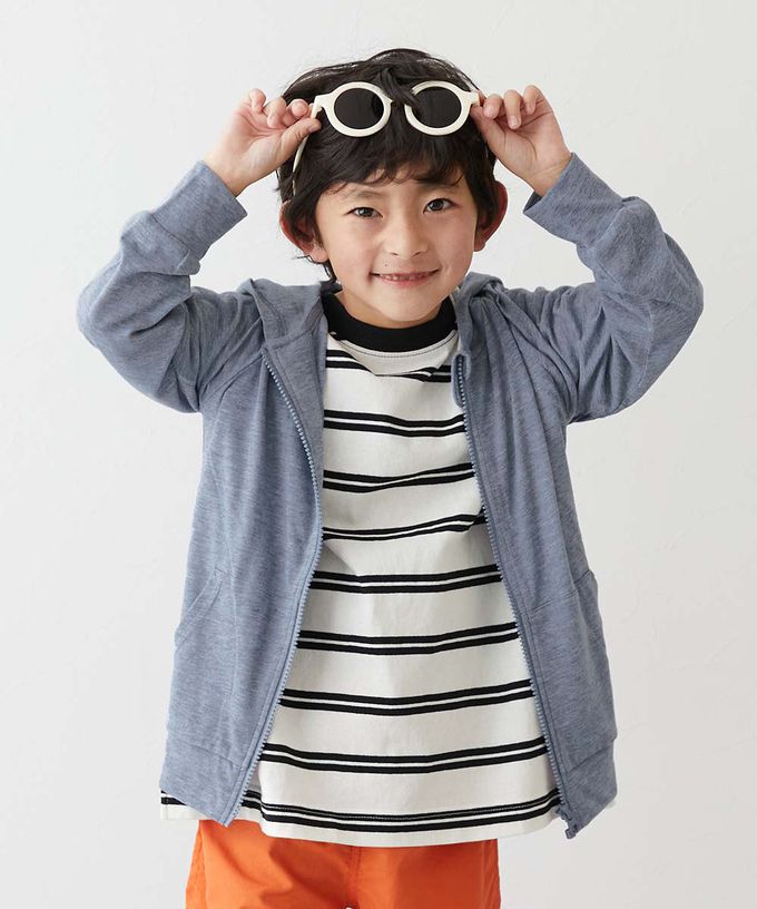 日本 devirock - 90%抗UV 輕薄透氣防曬連帽小外套-雜灰