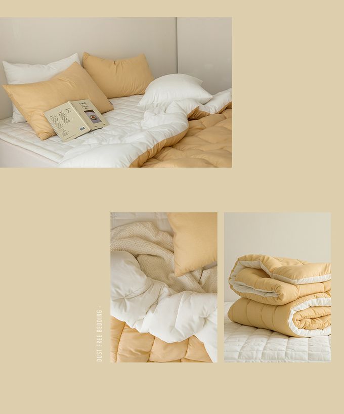 韓國 Maatila - 可水洗超細纖維桃皮感棉被(冬被)-香橙蒟蒻