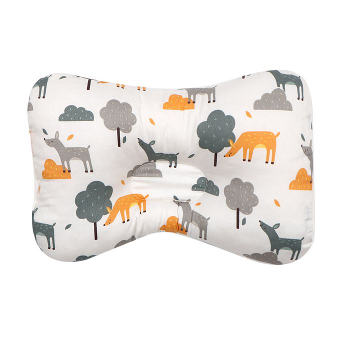 Vanibaby - 超透氣3D護頭型嬰兒枕 (純棉豆豆絨)-小鹿X小樹