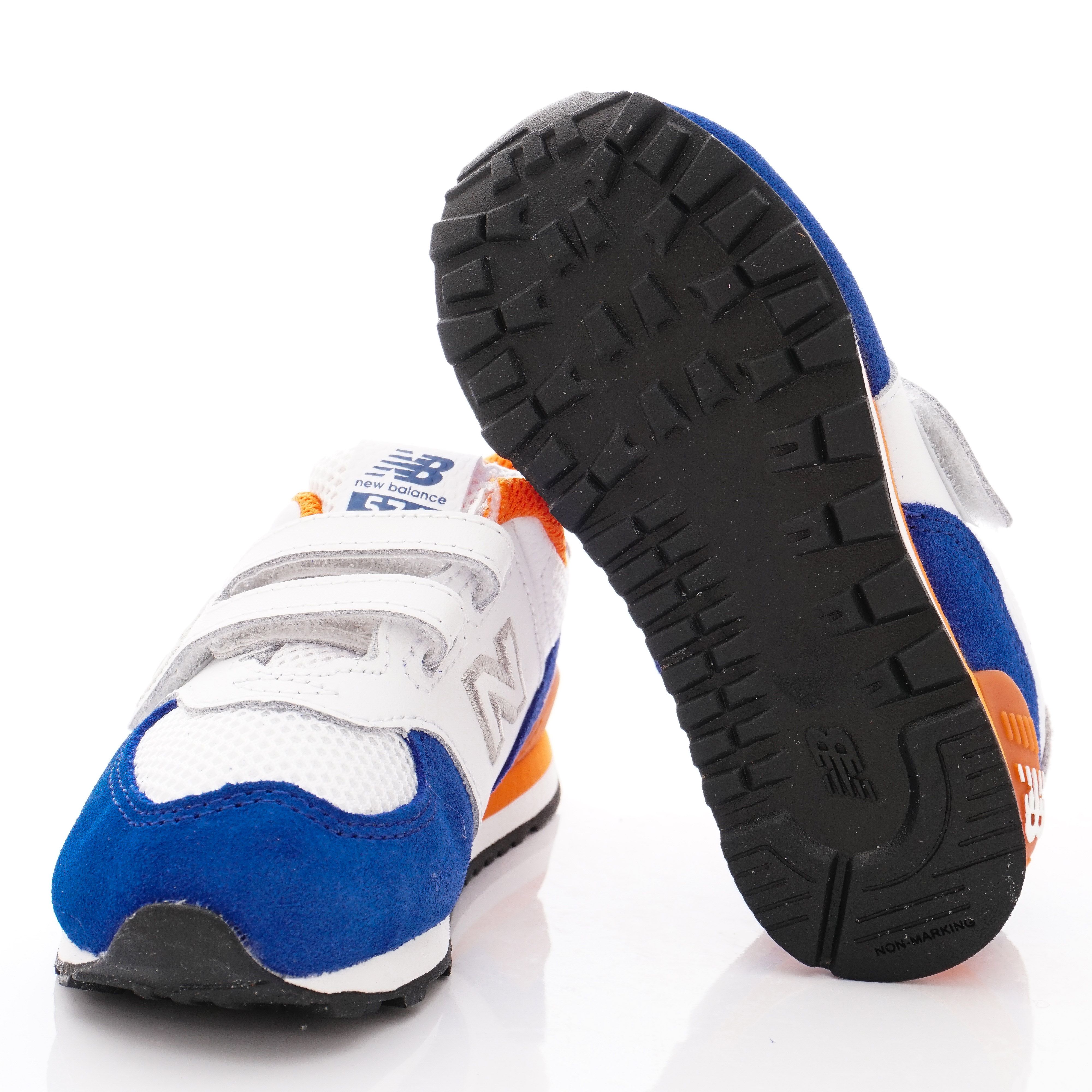 New Balance - New Balance慢跑鞋-574機能慢跑款(中小童段)-白藍橘