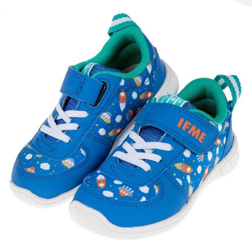 日本IFME - 日本IFME童趣外太空藍色兒童機能運動鞋