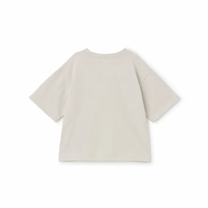 日本 b-ROOM - 防污速乾簡約印花短袖上衣-披薩-紅