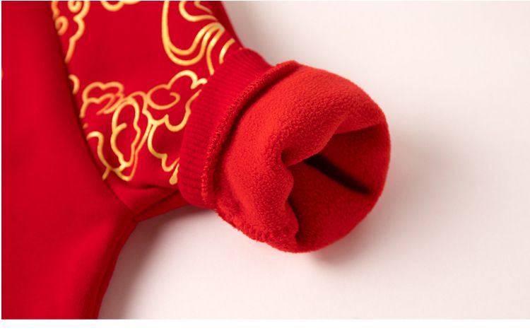 加絨喜氣洋洋連身裙-平安結