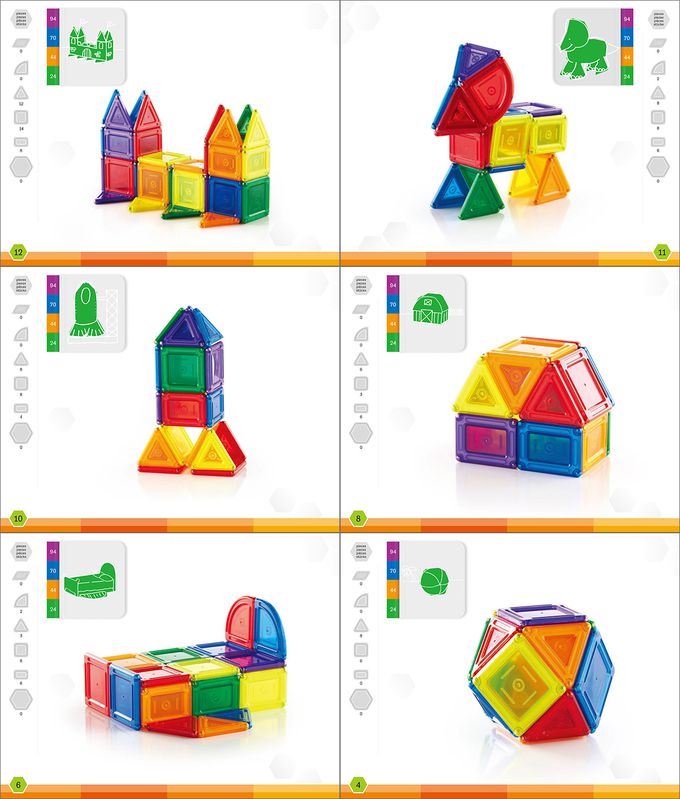 美國 guidecraft - 磁力實心積木-24件