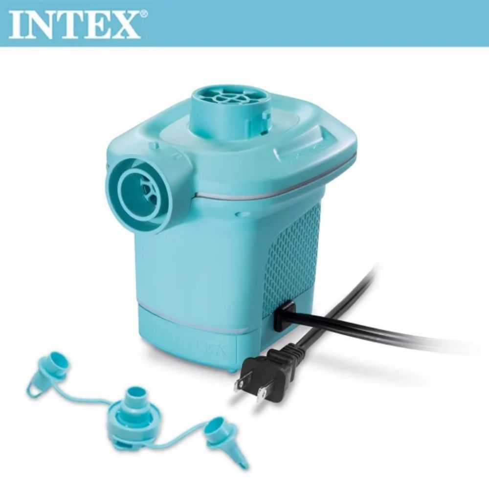 INTEX - 110V家用電動充氣幫浦(充洩二用)-水藍色(58639)