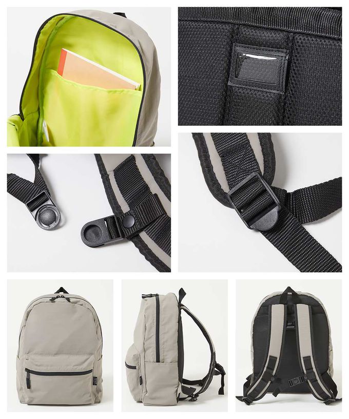 日本 devirock - 飽和色輕量舒適大容量休閒背包-黑 (約28x37x12cm)