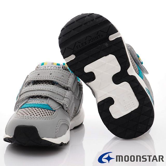Moonstar日本月星 - 3E速乾機能鞋款(中小童段)-深灰