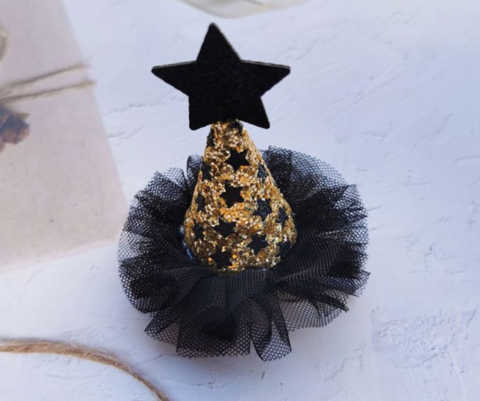 love, charlotte - 精緻黑色幻彩繡花亮片落肩禮服-2Way穿搭-禮服送小帽子頭飾