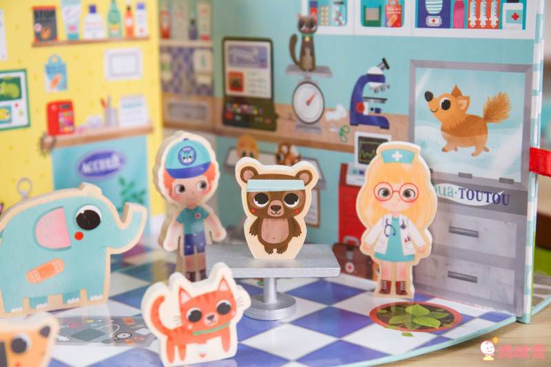 法國 Vilac 超質感玩具系列♔ 手提攜帶家家酒～帶出門詢問度超高★觸覺啟發桌遊～啟發幼兒大腦！