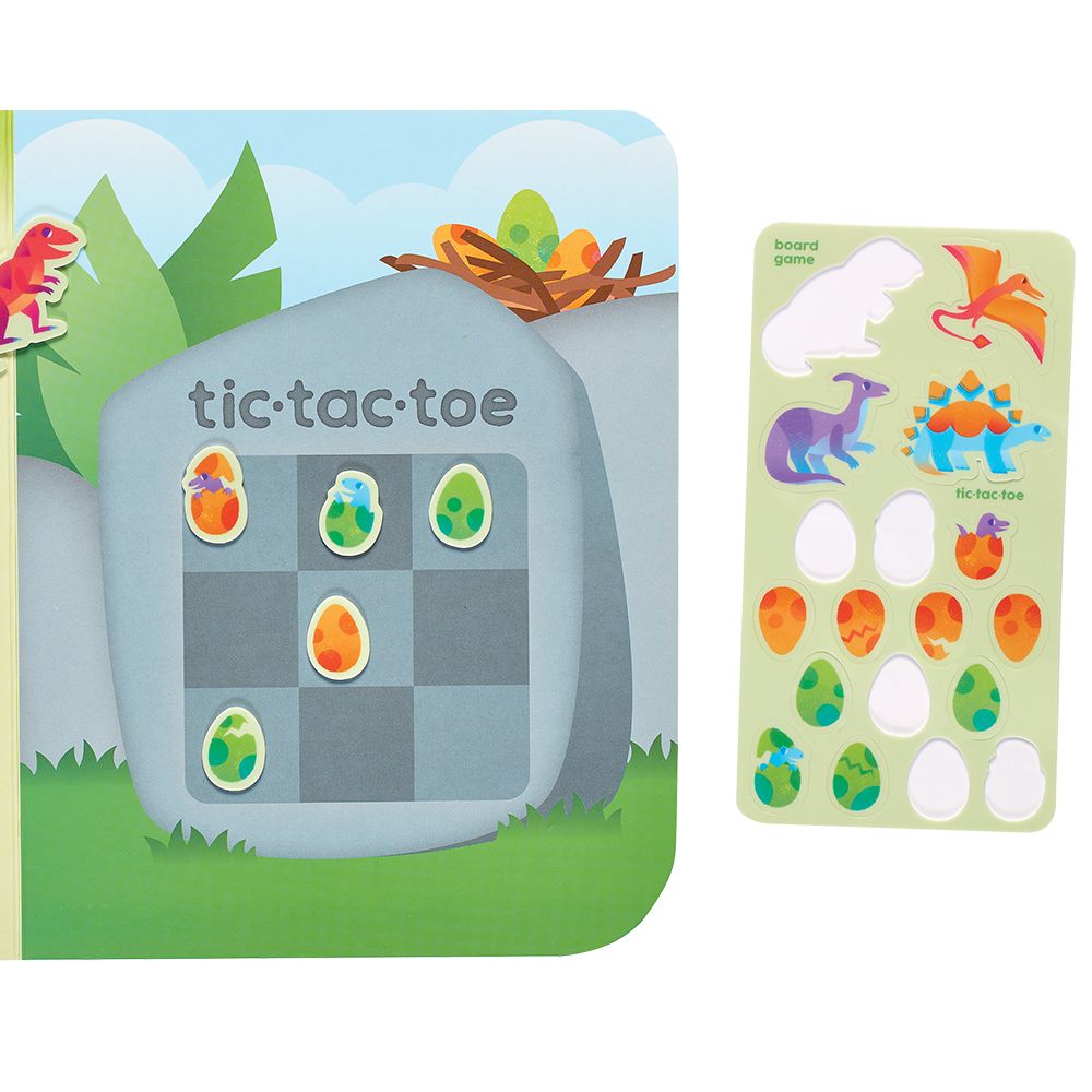 【幼兒益智遊戲】隨行遊戲貼紙書 (侏儸紀恐龍公園)