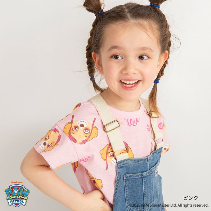 日本 BRANSHES - 限定聯名短袖上衣-卡通人物汪汪隊-白