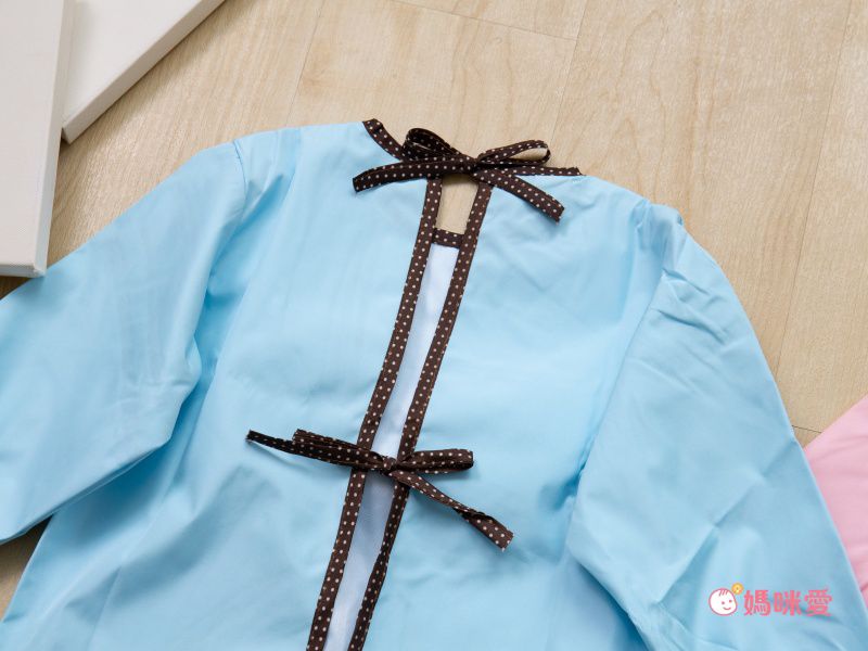 媽媽友 mamayo - kidzcrayon 幼童防潑水畫衣-粉兔兔(110碼/長袖)-粉 (110碼)