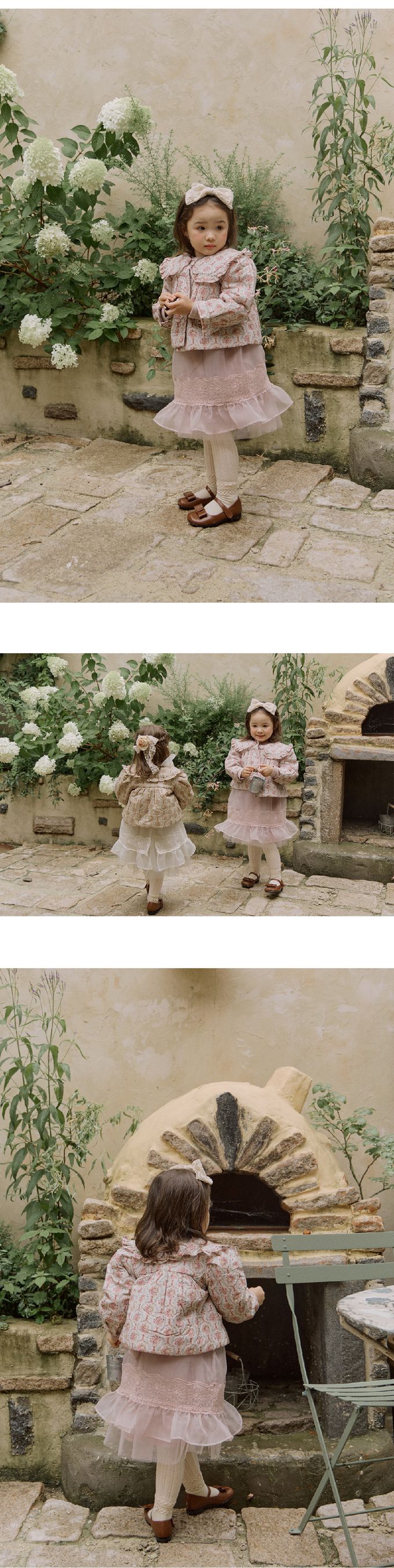 韓國 Puellaflo - 公主感拼接網紗洋裝-藕