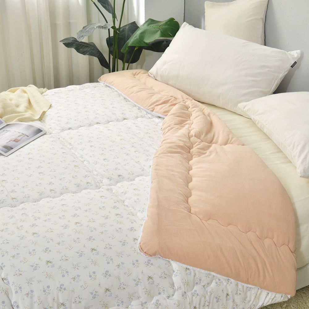 軟芙絨暖冬被-藍野花絮 (雙人)