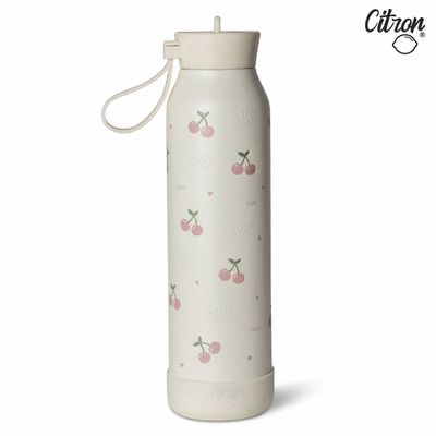 Citron - 矽膠提把保溫瓶_500ml-甜美櫻桃