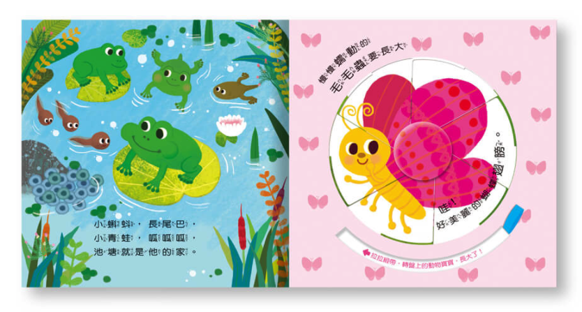 我長大了動物變變轉盤書