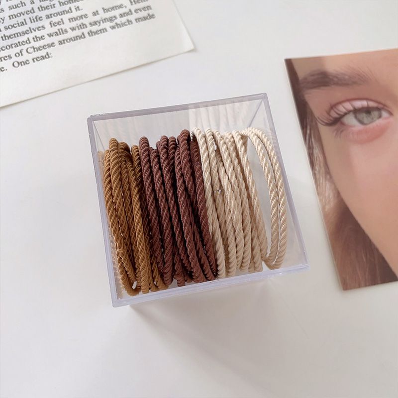 高彈力橡皮髮圈-馬卡龍色