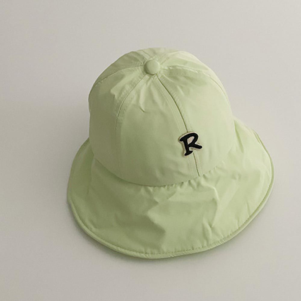 兒童大帽簷防曬速乾遮陽帽-綠色 (50-52CM)