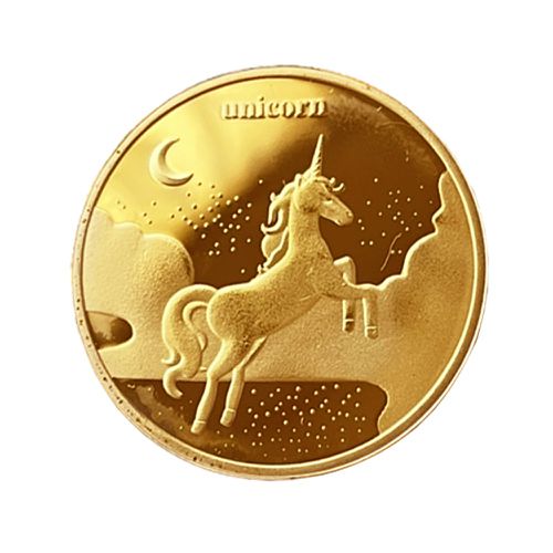 牙仙子收藏金幣5入組(藍袋款)-獨角獸