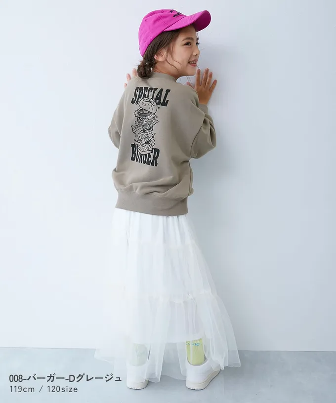 日本 devirock - 熱銷定番 印花縮口長袖上衣-刷色LOGO-燕麥