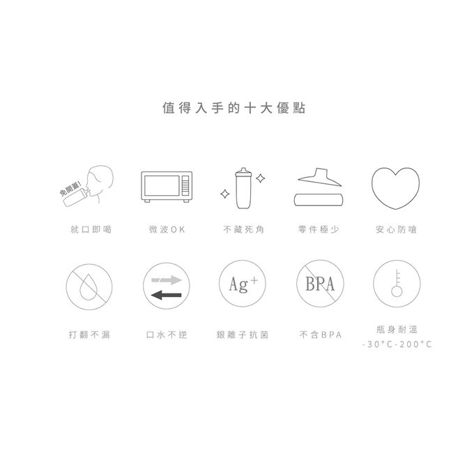 Besovida - 【一杯三蓋 組合】甘甘隨心杯 500ml - 淡檸黃