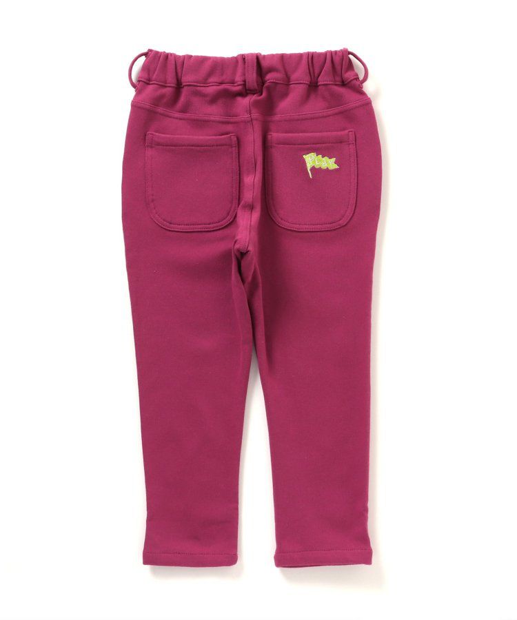 日本 BREEZE - 合身款裏毛保暖彈力長褲-芥末黃